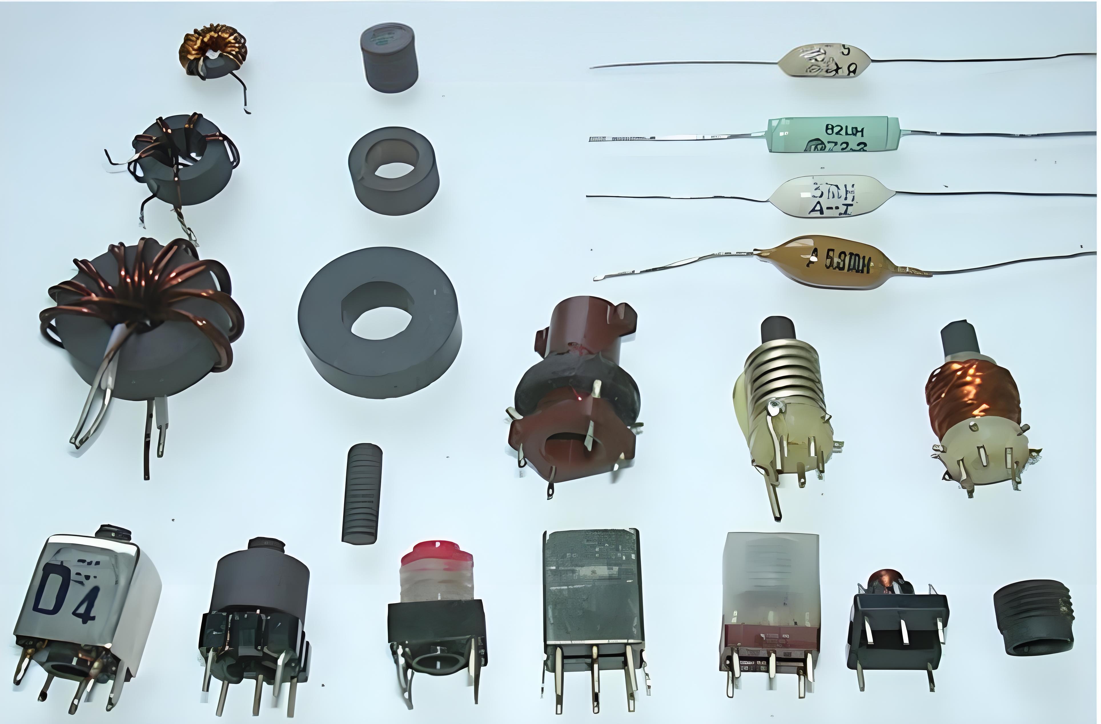 用于识别的各种通孔电容器类型。