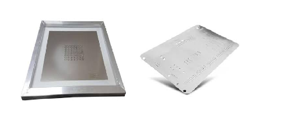 用于 SMT 组装的有框与无框钢网的比较图