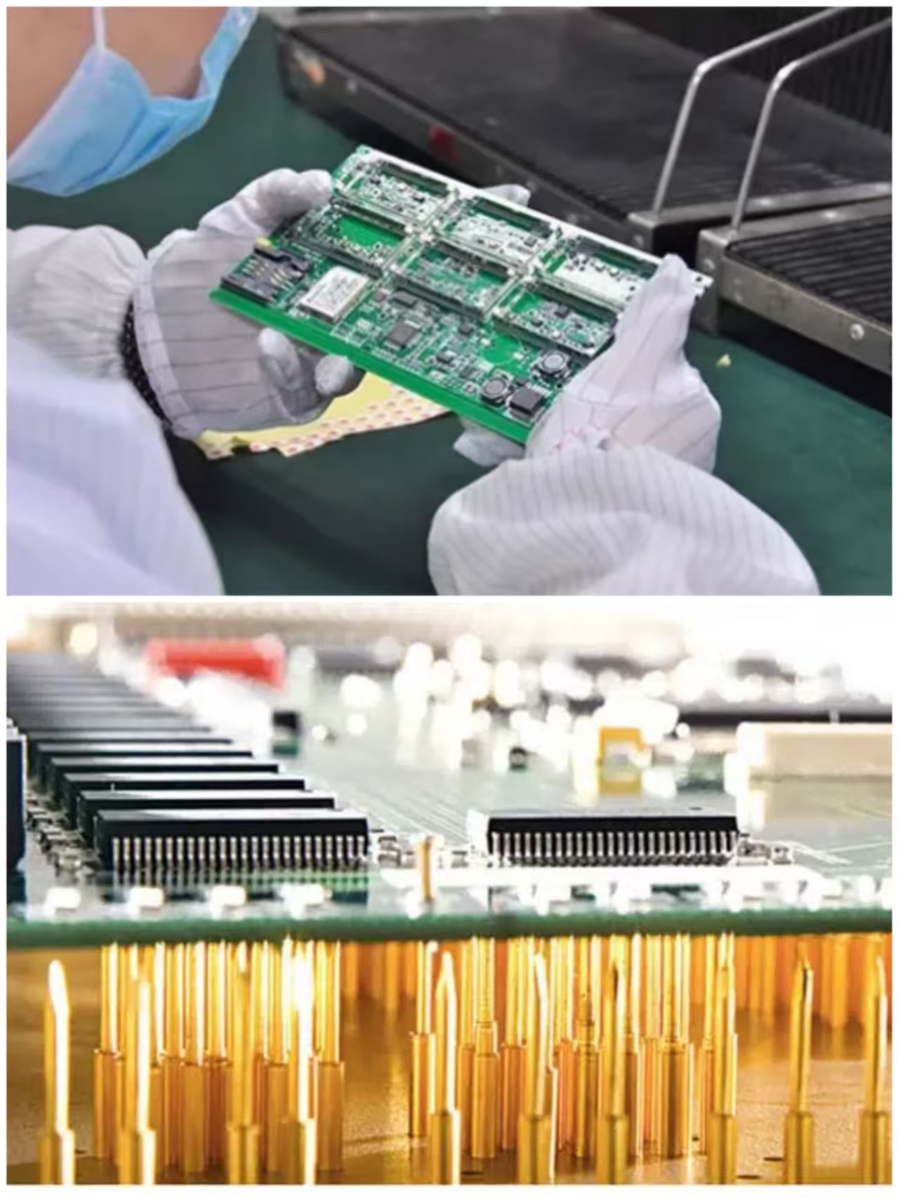 PCB 质量检测方法的比较，包括目视、X 射线和热成像。