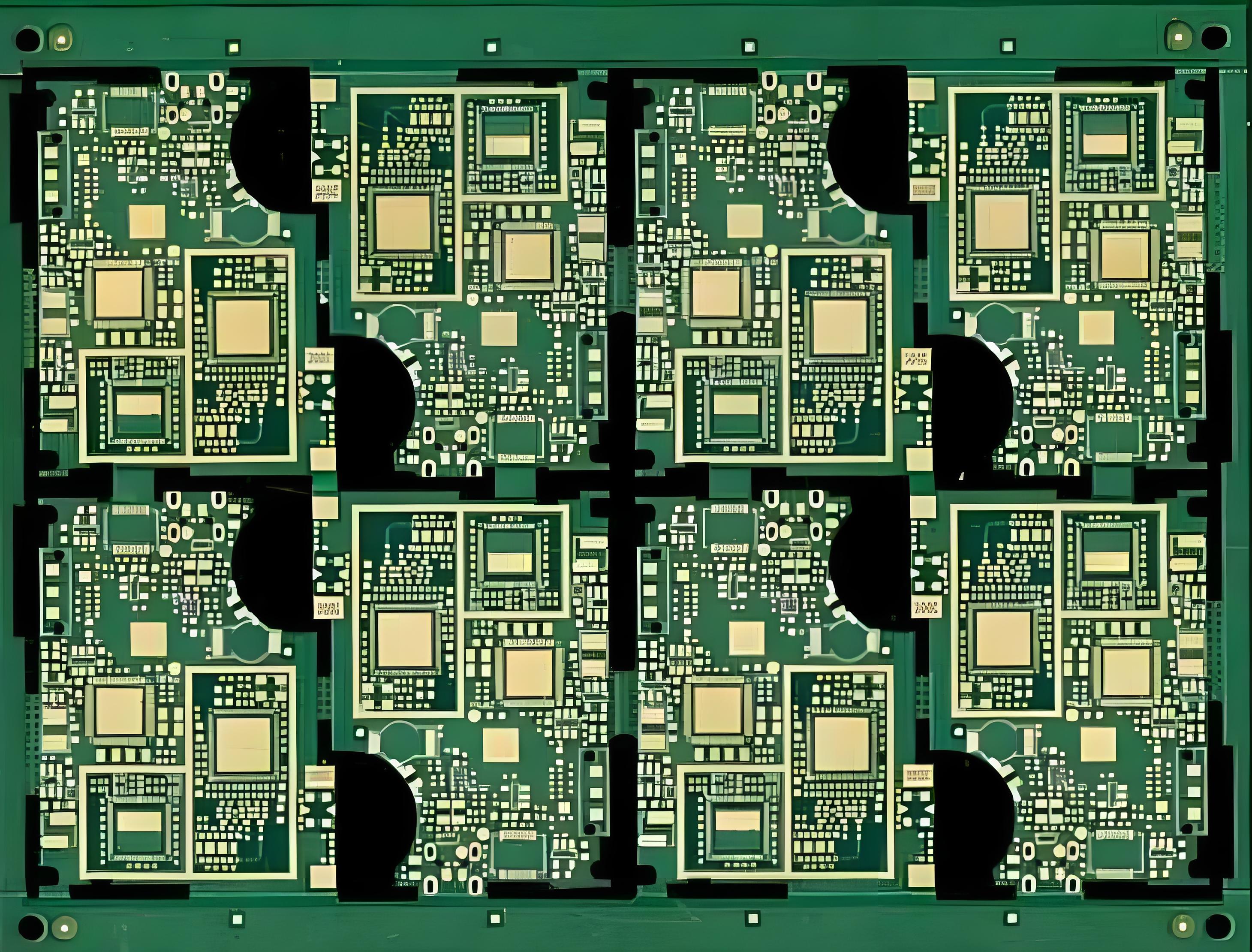 高效的制造 PCB 布局，具有清晰的元件间距和测试点。