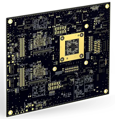 成品 HDI PCB 展示先进的层压材料