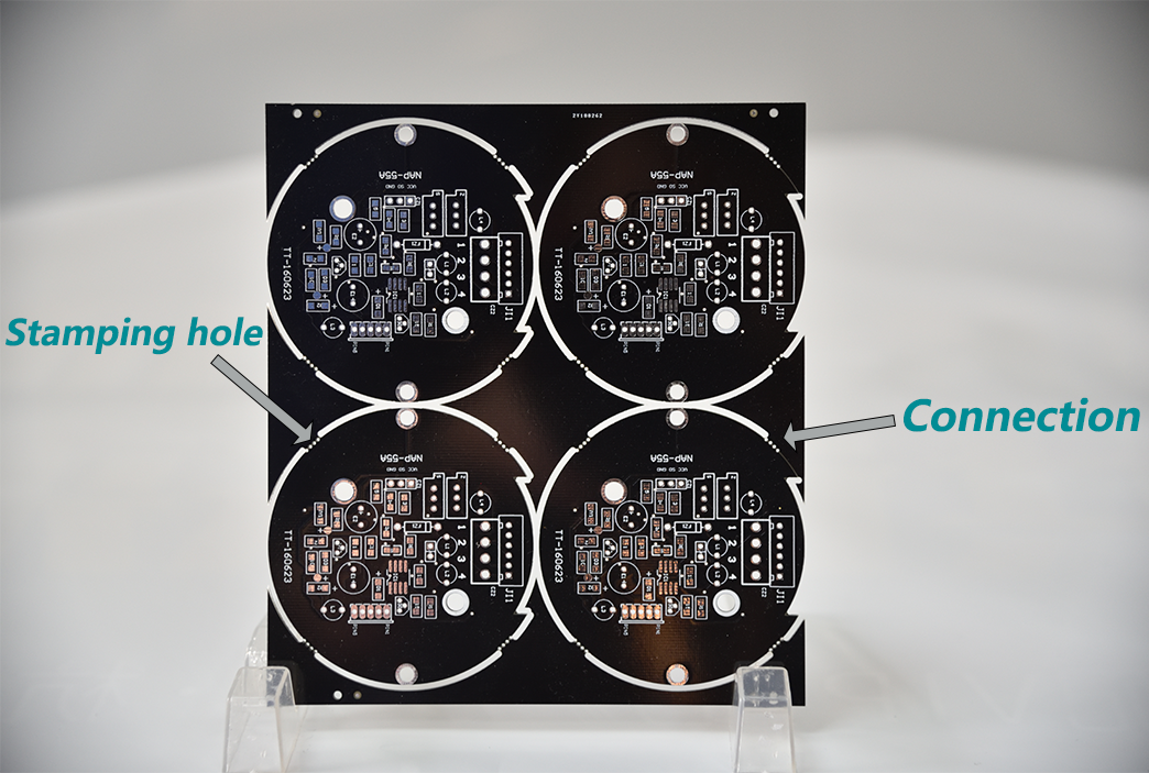 PCB design with strategic mouse bite placement for SMT assembly