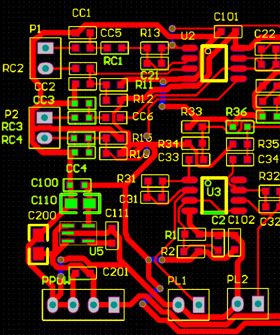 用于自定义尺寸的在线 PCB 设计软件界面。