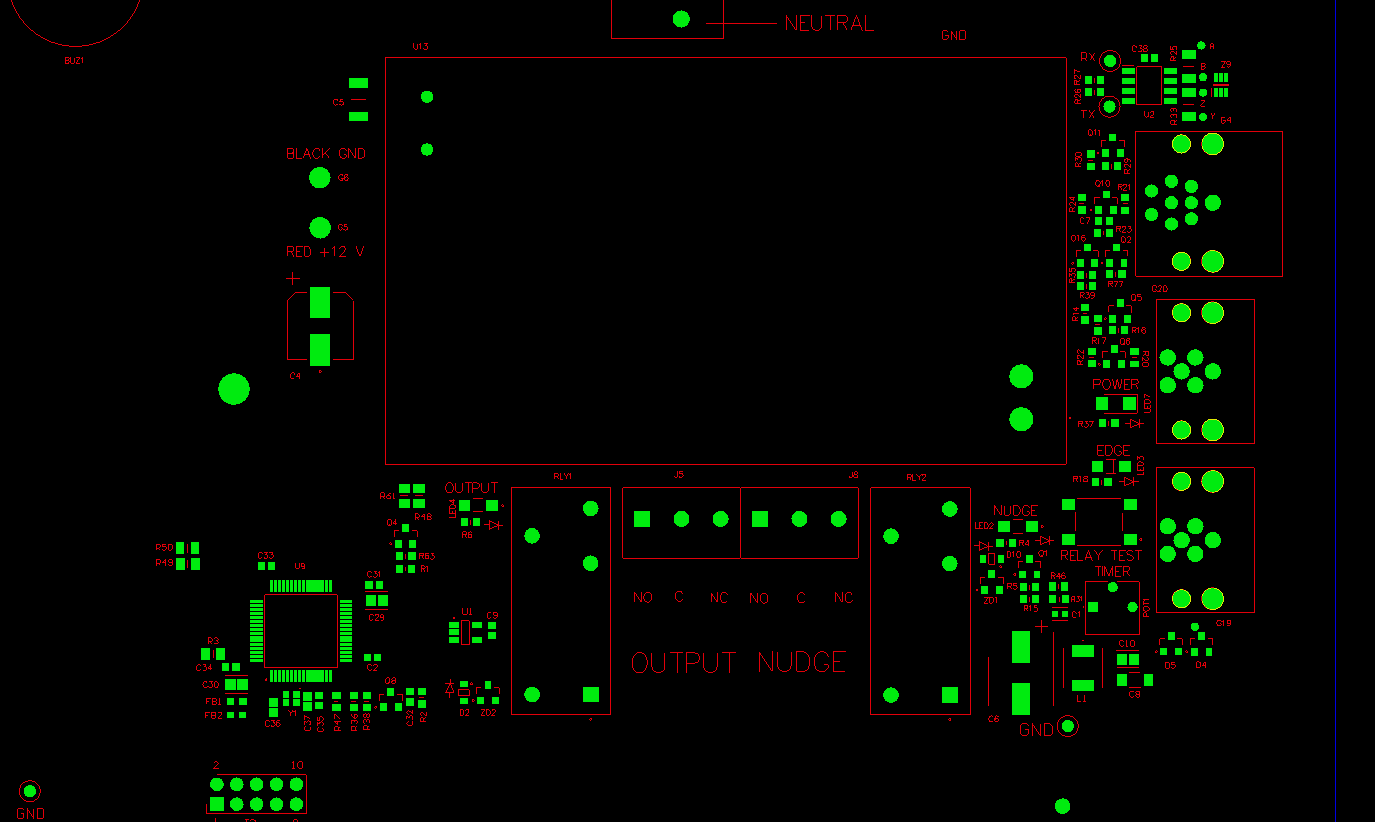PCB设计软件显示丝印层预览以供验证。
